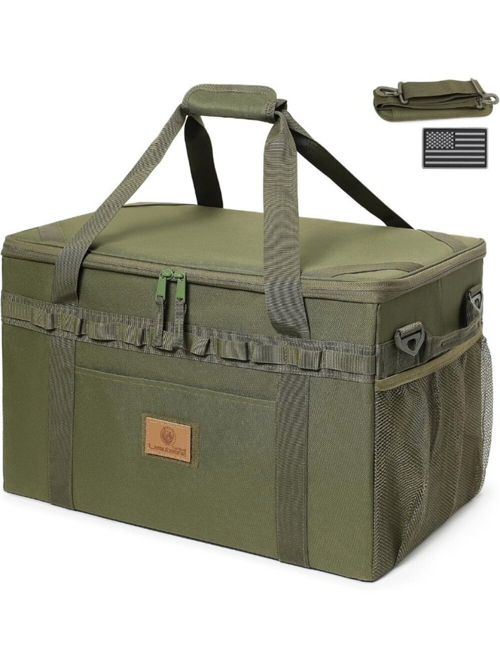 Utility Tactical Camping Tote Bag with Axe Holder & Shoulder Strap - Organizer